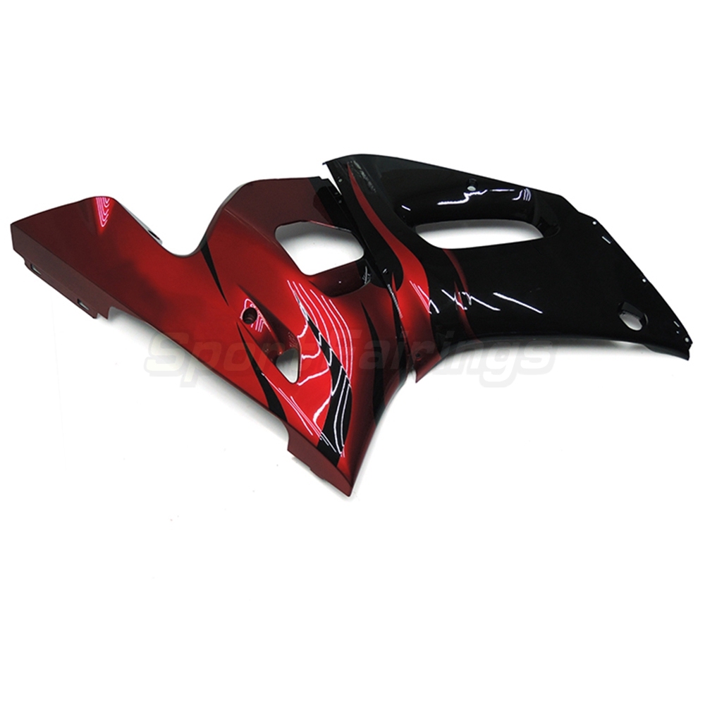 ABS Fairing Kit Fit For Yamaha YZF600 R6 1998 - 2002 - Deep Red Black