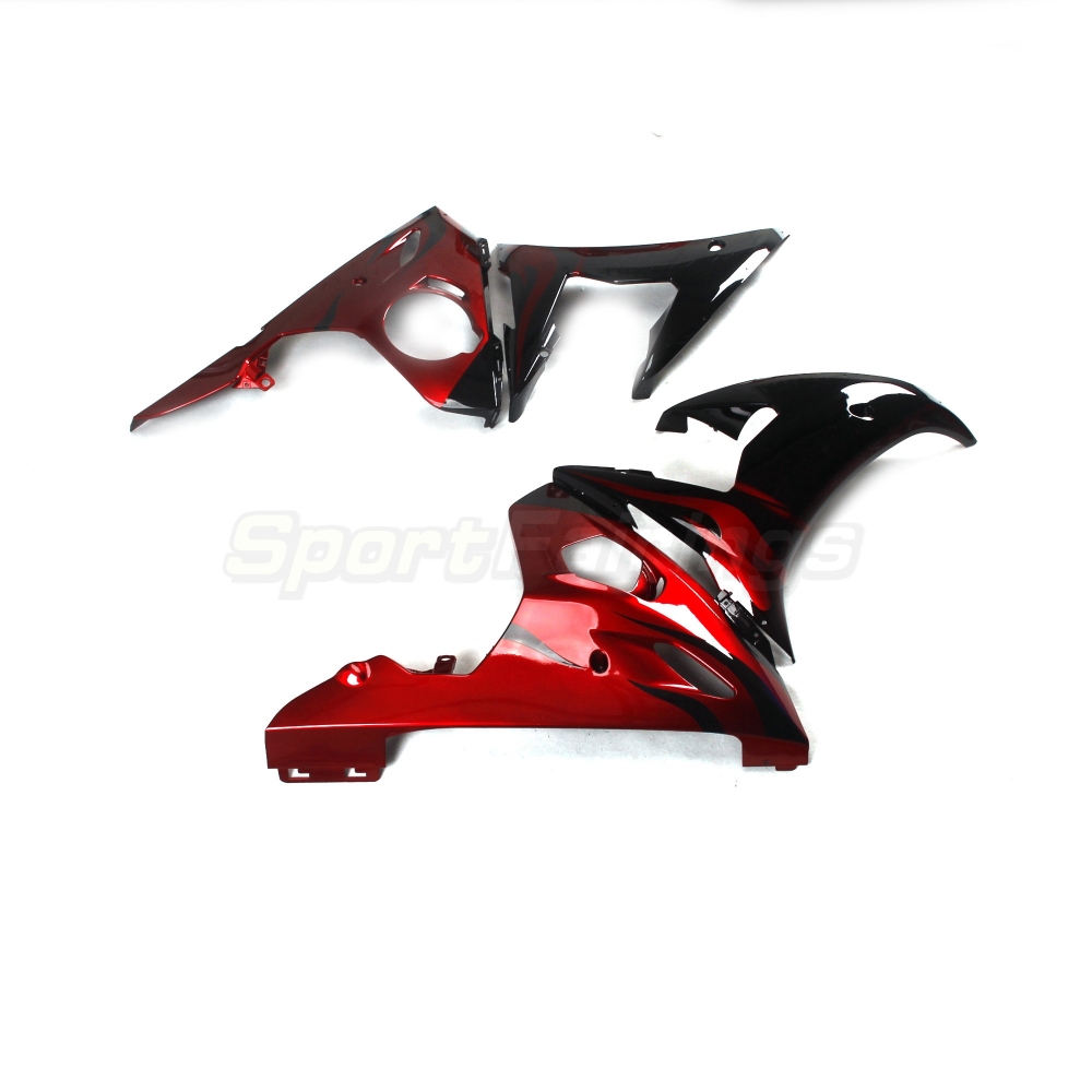 ABS Fairing Kit Fit For Yamaha YZF600 R6 2003 2004 - Red Black