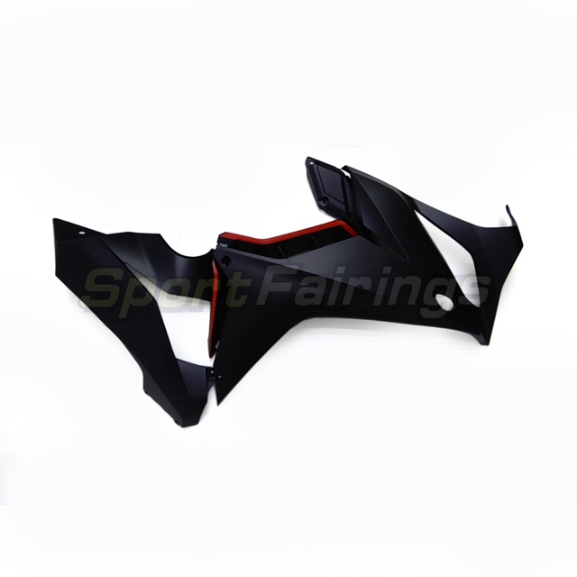 Fairing Kit fit for Honda CBR650R 2019 - 2020 - Matte Black with Red Lines