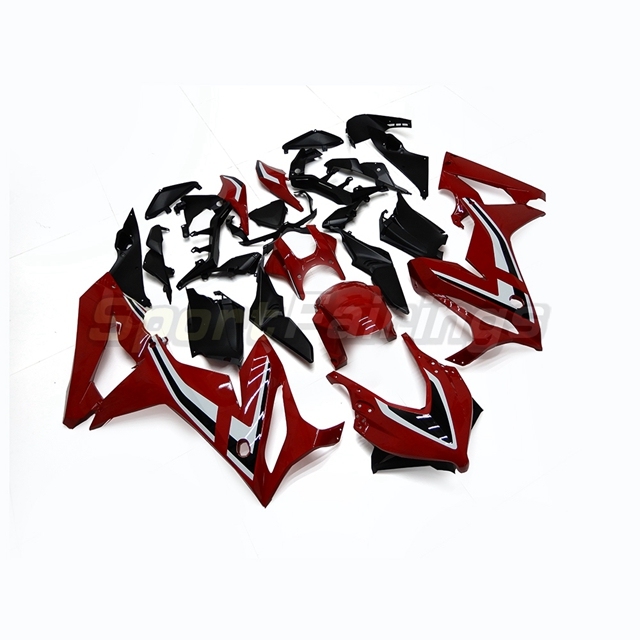 Fairing Kit fit for Honda CBR650R 2019 - 2020 - Red wtih Black White Stripes