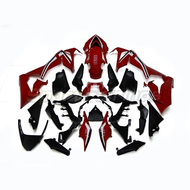 Fairing Kit fit for Honda CBR650R 2019 - 2020 - Red wtih Black White Stripes