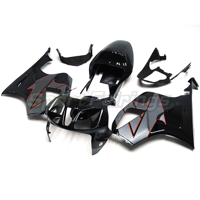 Fairing Kit fit for Honda VTR1000 RC51 SP1 SP2 2000 - 2006 - Black Silver