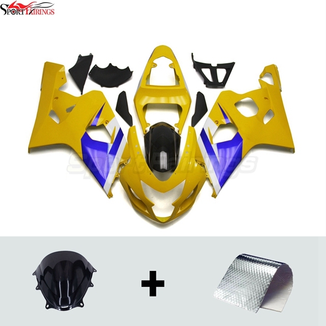 Sportfairings Fairing Kit fit for Suzuki GSXR600 GSXR750 2004 - 2005 - Yellow Blue