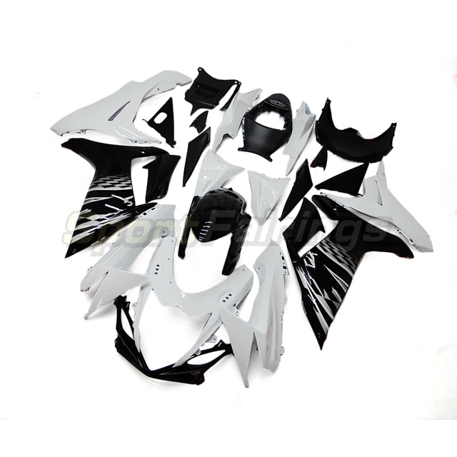 Sportfairings Fairing Kit fit for Suzuki GSXR600 GSXR750 2011 - 2021 - Black White