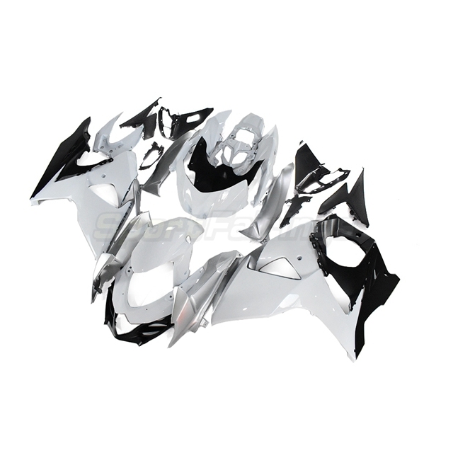 Sportfairings Fairing Kit fit for Suzuki GSXR1000 2009 - 2016 - White Black Grey