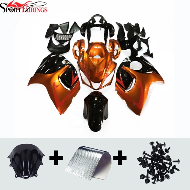 Sportfairings Fairing Kit fit for Suzuki Hayabusa GSX1300R 2008 - 2020 - Orange Black