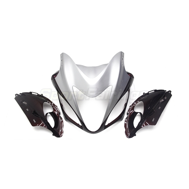 Sportfairings Fairing Kit fit for Suzuki Hayabusa GSX1300R 2008 - 2020 - Dark red Silver