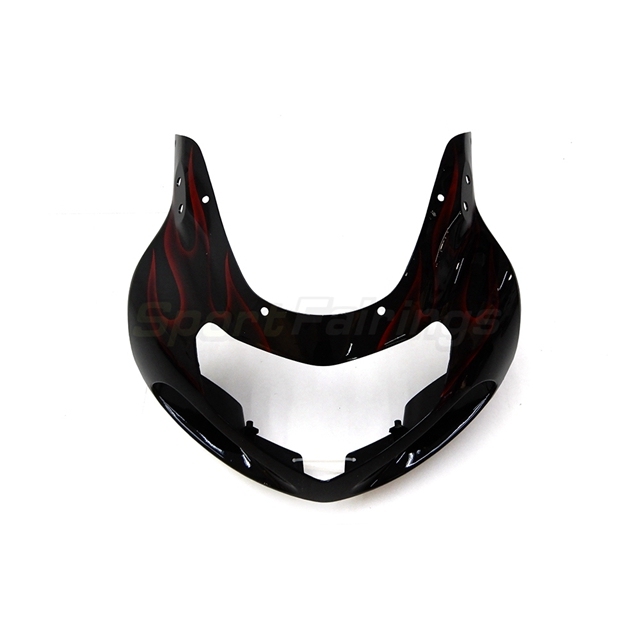 Sportfairings Fairing Kit fit for Suzuki GSXR1000 2000 - 2002 - Black with Red Flames