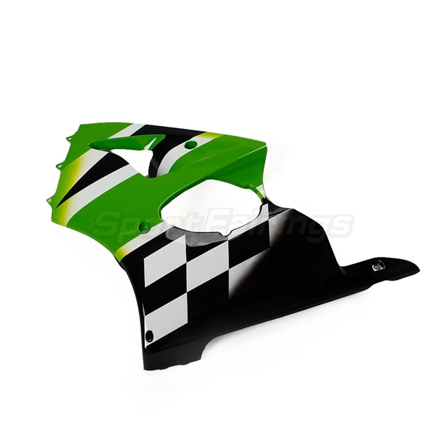 Sportfairings Fairing Kit fit for Kawasaki Ninja ZX6R 2000 - 2002 - Green White Black