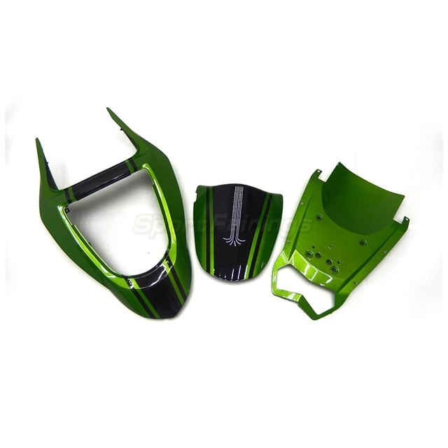 Sportfairings Fairing Kit fit for Kawasaki Ninja ZX6R 2003 - 2004 - Deep Gloss Green Black