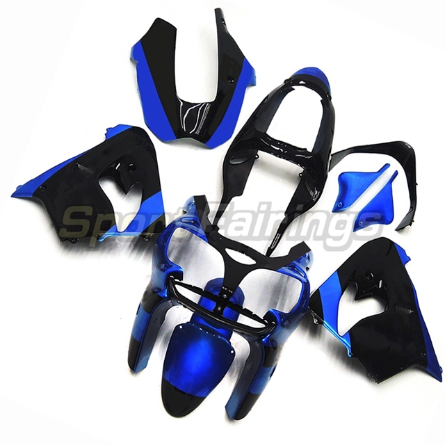 Sportfairings Fairing Kit fit for Kawasaki Ninja ZX9R 2000 - 2001 - Blue Black
