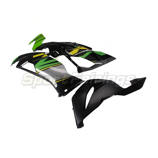Sportfairings Fairing Kit fit for Kawasaki Ninja ZX6R 2019 - 2020 - Green Black Grey