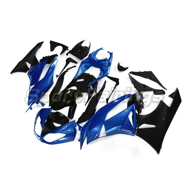 Sportfairings Fairing Kit fit for Kawasaki Ninja ZX6R 2009 - 2012 - Blue Black