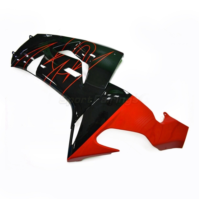 Sportfairings Fairing Kit fit for Kawasaki Ninja ZX10R 2006 - 2007 - Black Red