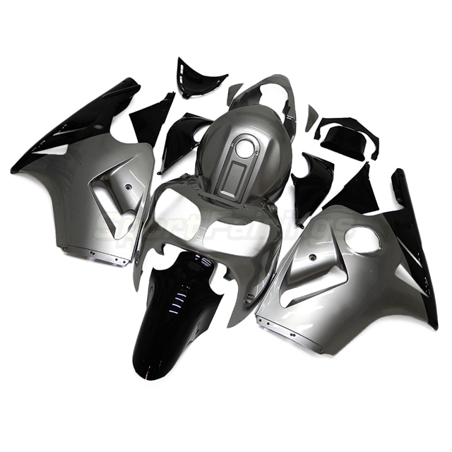 Sportfairings Fairing Kit fit for Kawasaki Ninja ZX12R 2000 - 2001 - Grey Black