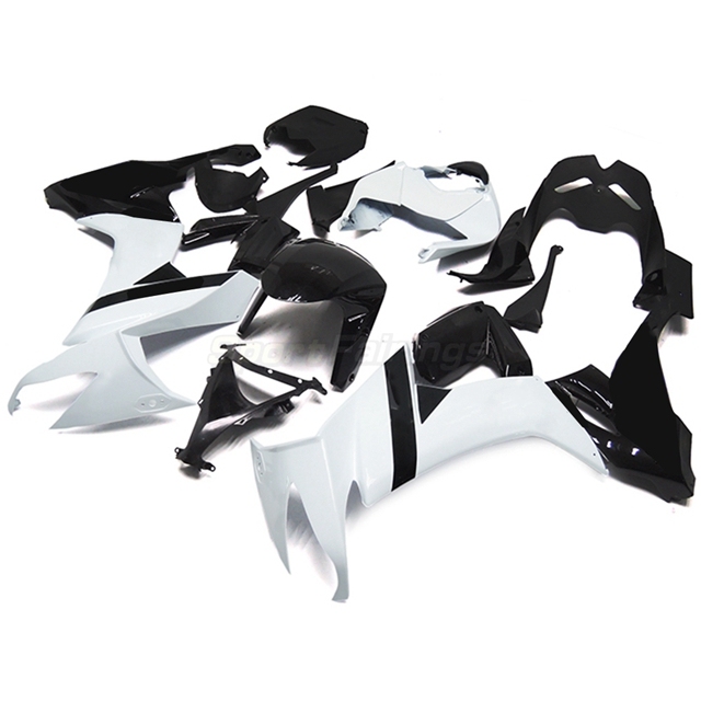 Sportfairings Fairing Kit fit for Kawasaki Ninja ZX10R 2008 - 2010 - White Black