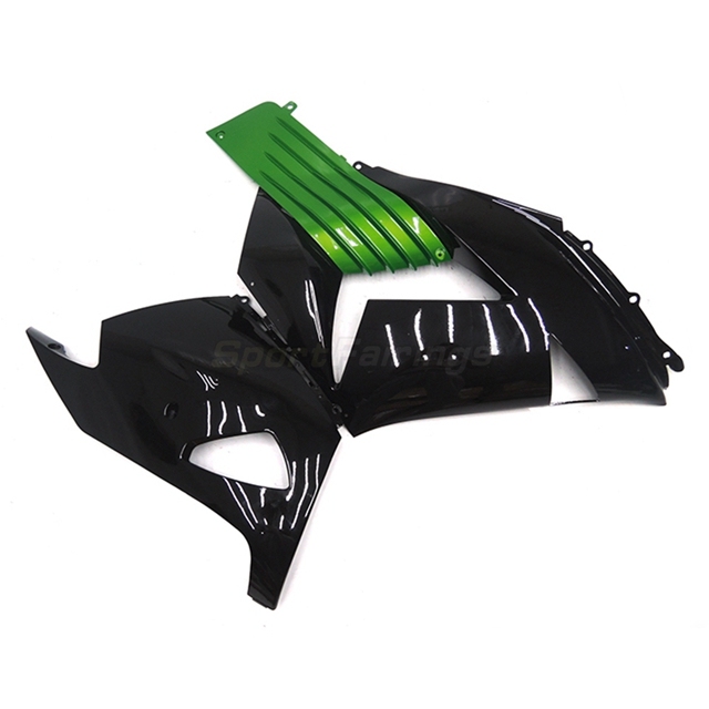 Sportfairings Fairing Kit fit for Kawasaki Ninja ZX14 2006 - 2011 - Green Black