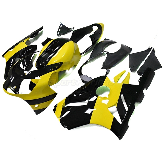 Sportfairings Fairing Kit fit for Kawasaki Ninja ZX12R 2000 - 2001 - Yellow Black