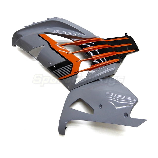 Sportfairings Fairing Kit fit for Kawasaki Ninja ZX14R 2012 - 2021 - Grey Black