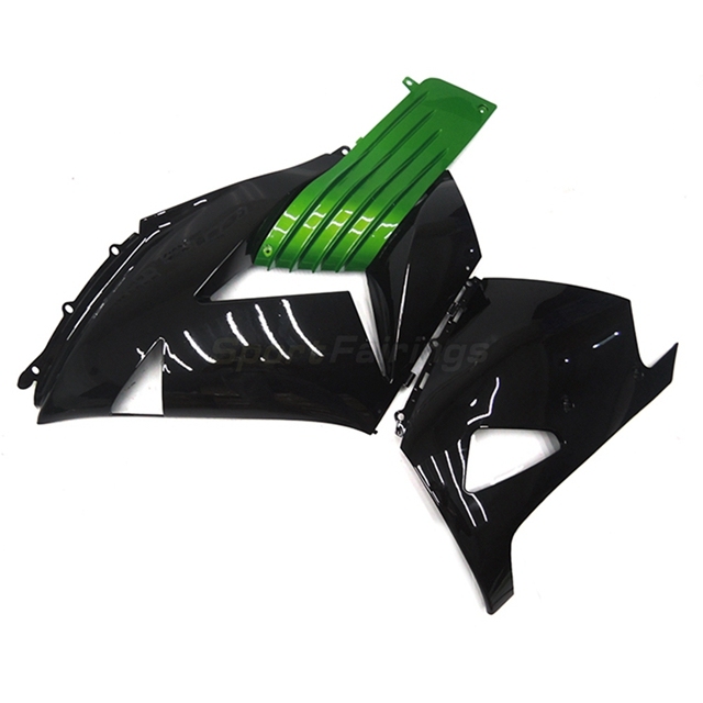 Sportfairings Fairing Kit fit for Kawasaki Ninja ZX14 2006 - 2011 - Green Black