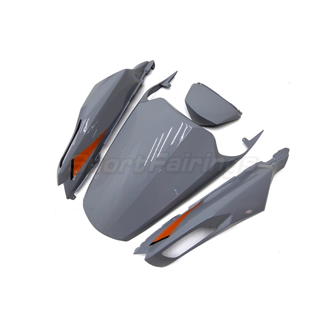Sportfairings Fairing Kit fit for Kawasaki Ninja ZX14R 2012 - 2021 - Grey Black