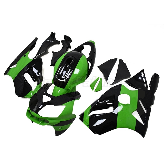 Sportfairings Fairing Kit fit for Kawasaki Ninja ZX12R 2002 - 2006 - Green Black