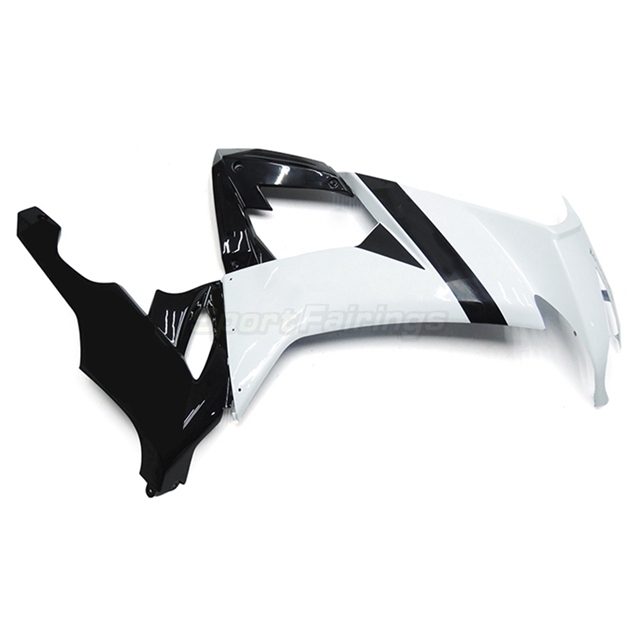 Sportfairings Fairing Kit fit for Kawasaki Ninja ZX10R 2008 - 2010 - White Black