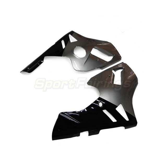 Sportfairings Fairing Kit fit for Kawasaki Ninja ZX12R 2000 - 2001 - Grey Black