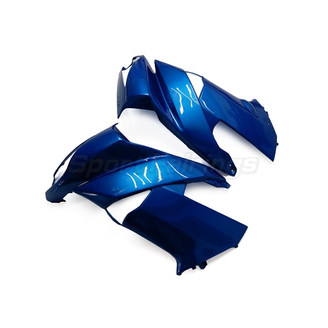 Sportfairings Fairing Kit fit for Kawasaki Ninja 650R 2009 - 2011 - Dark Blue Black