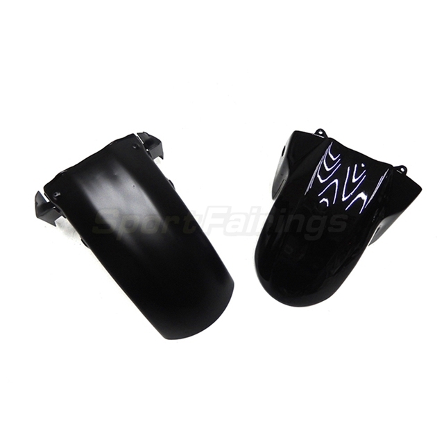 Sportfairings Fairing Kit fit for Kawasaki Ninja 650R 2009 - 2011 - Gloss Black Matte Black