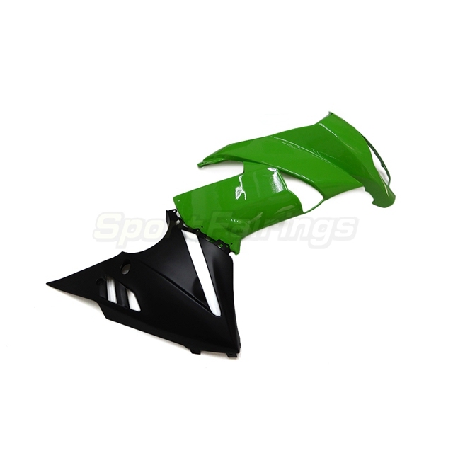 Sportfairings Fairing Kit fit for Kawasaki Ninja 650R 2009 - 2011 - Green Black