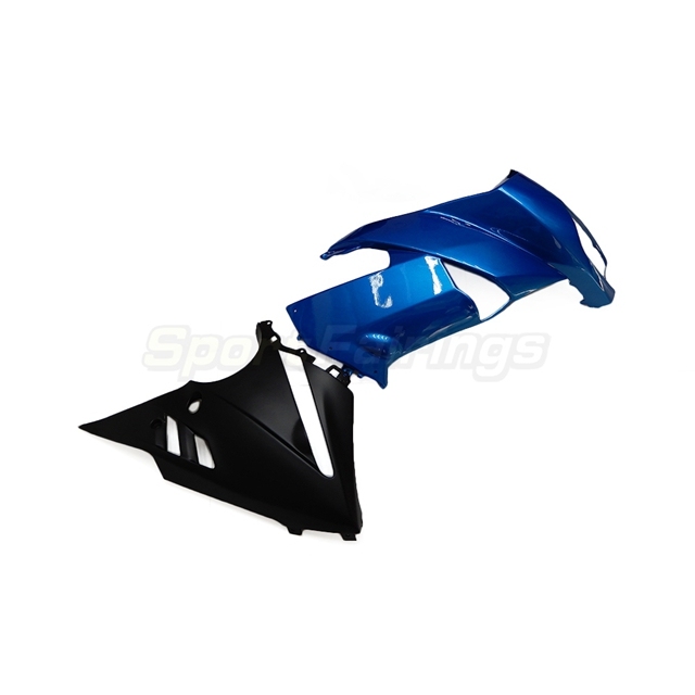Sportfairings Fairing Kit fit for Kawasaki Ninja 650R 2009 - 2011 - Dark Blue Black