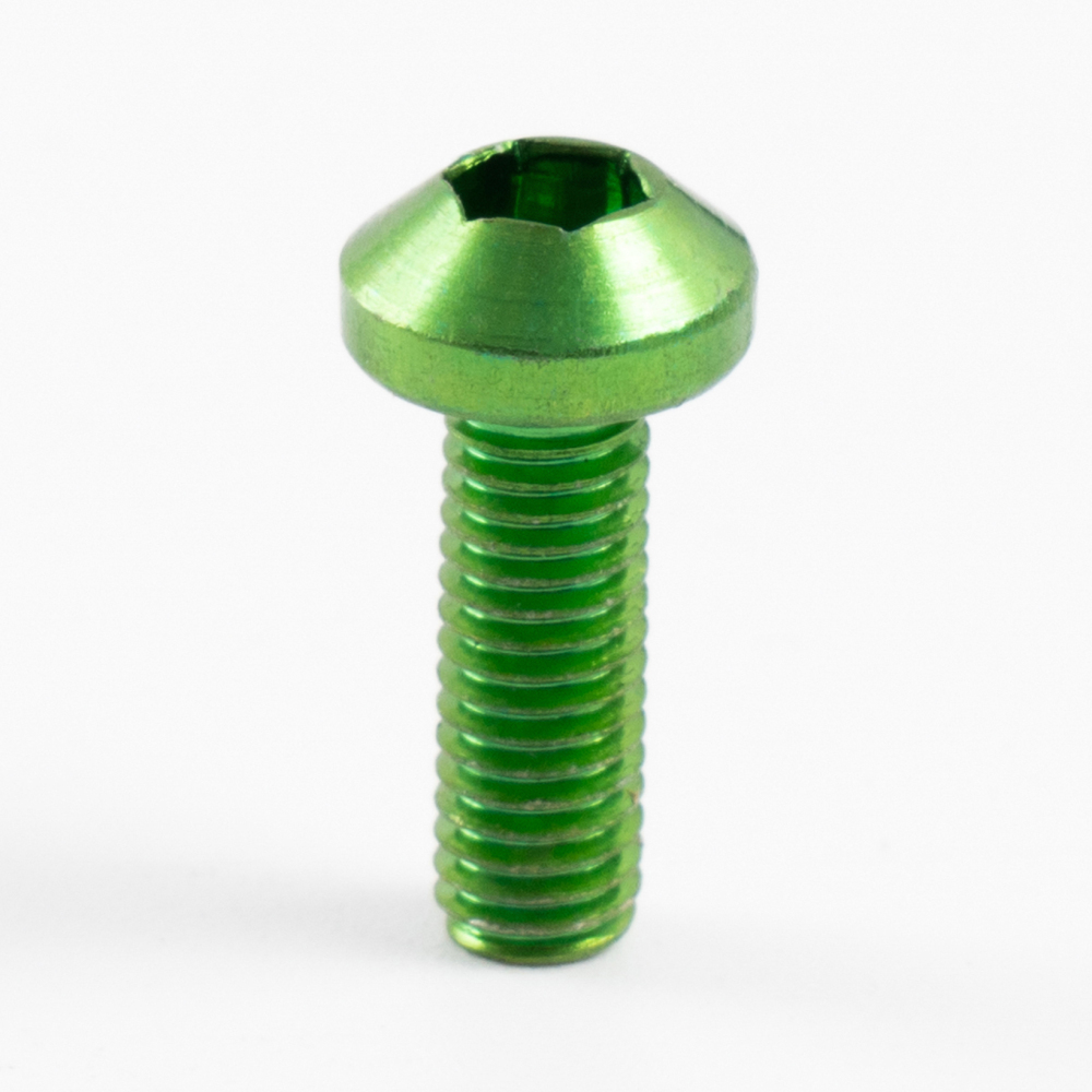 Sportfairings Universal Aluminum Round Smooth Windshield Bolts - Green