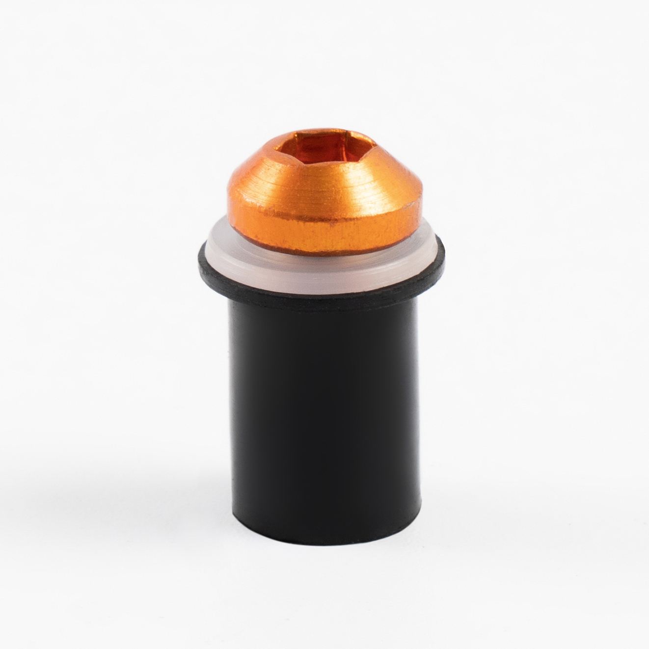 Sportfairings Universal Aluminum Round Smooth Windshield Bolts - Orange