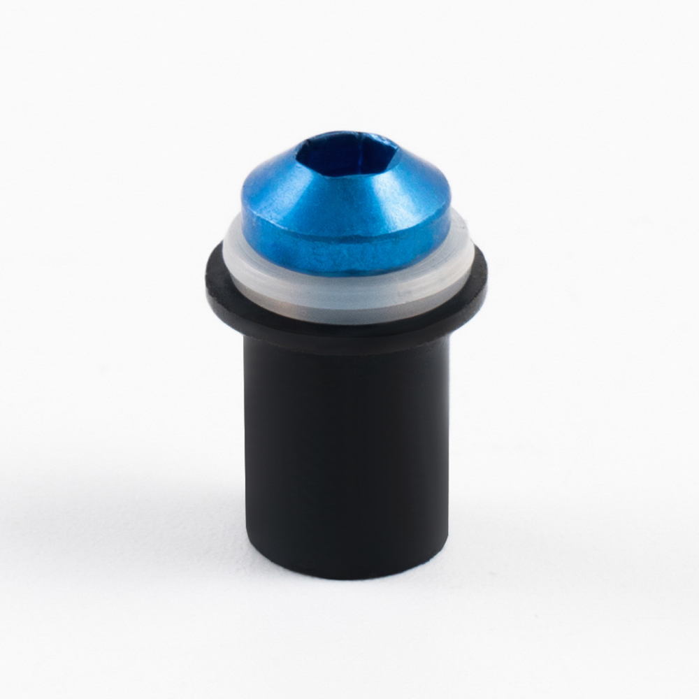 Sportfairings Universal Aluminum Round Smooth Windshield Bolts - Blue