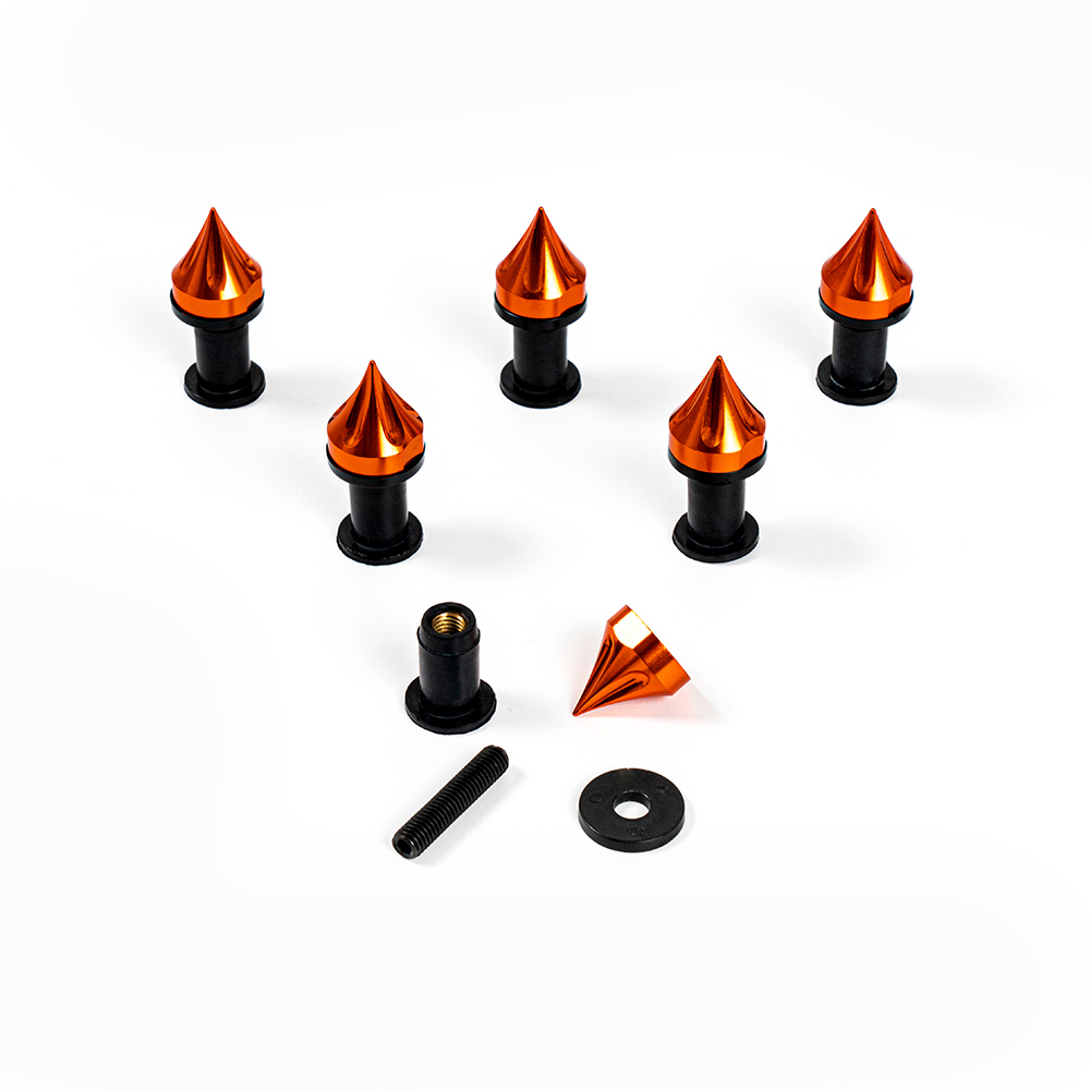 Sportfairings Universal Aluminum Windshield Bolts - Orange