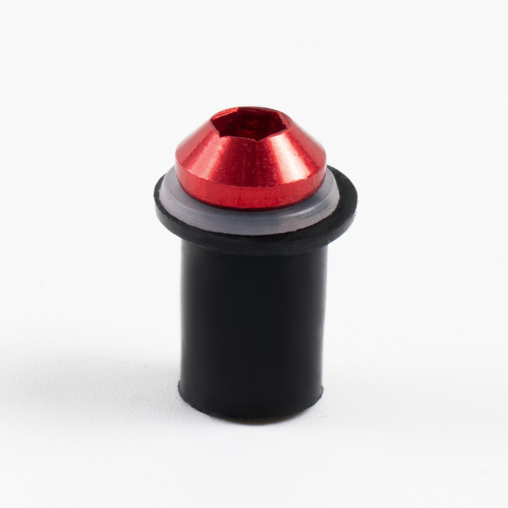 Sportfairings Universal Aluminum Round Smooth Windshield Bolts - Red