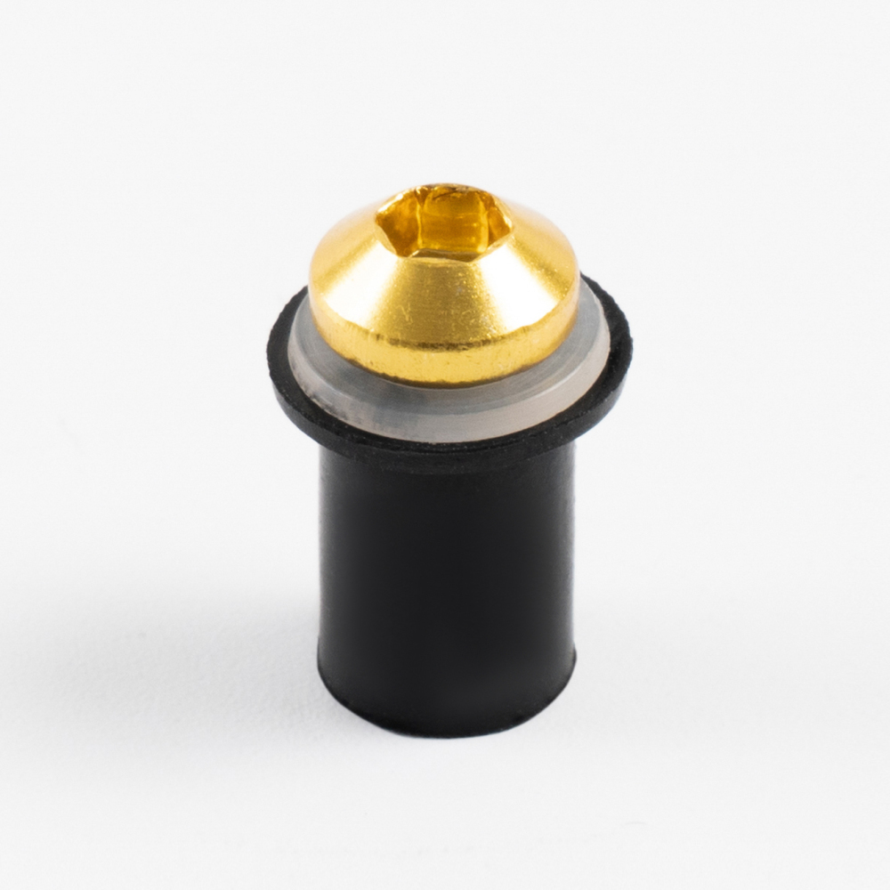 Sportfairings Universal Aluminum Round Smooth Windshield Bolts - Gold