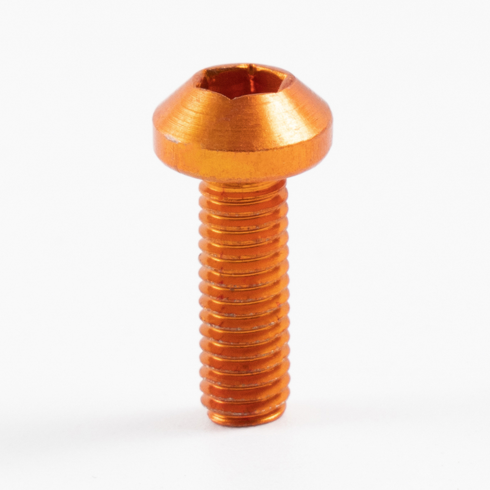 Sportfairings Universal Aluminum Round Smooth Windshield Bolts - Orange