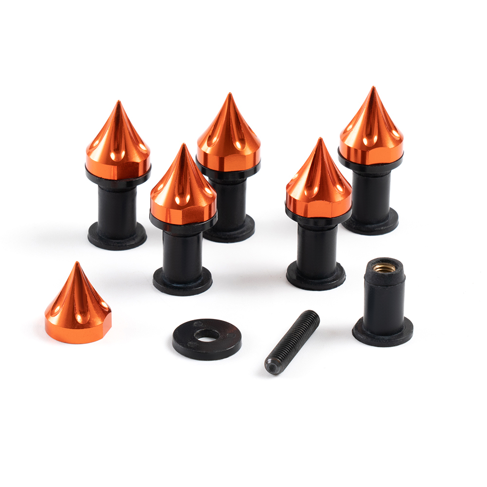 Sportfairings Universal Aluminum Windshield Bolts - Orange
