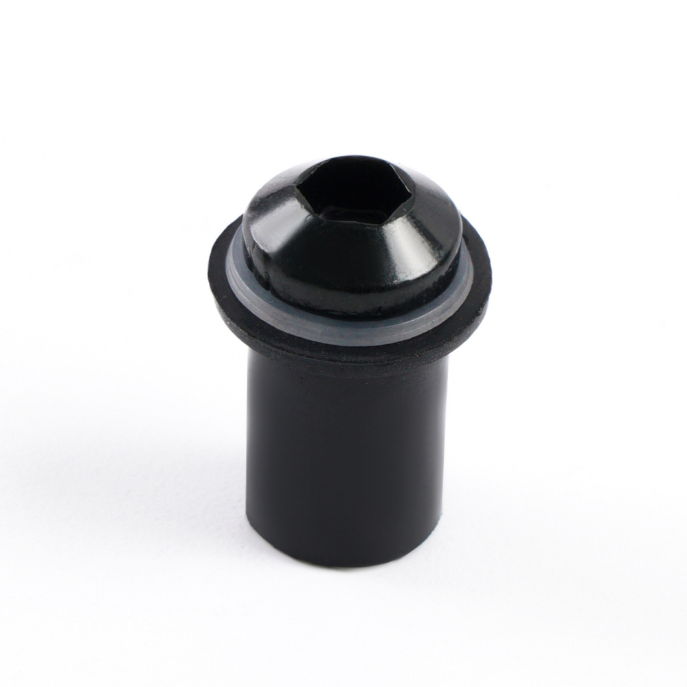 Sportfairings Universal Aluminum Round Smooth Windshield Bolts - Black