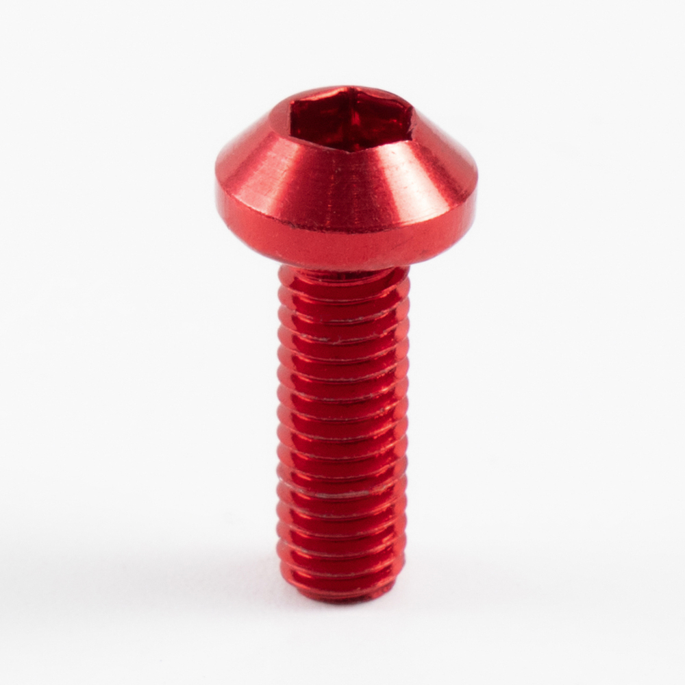 Sportfairings Universal Aluminum Round Smooth Windshield Bolts - Red