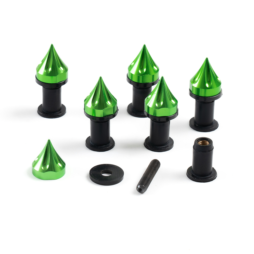 Sportfairings Universal Aluminum Windshield Bolts - Green