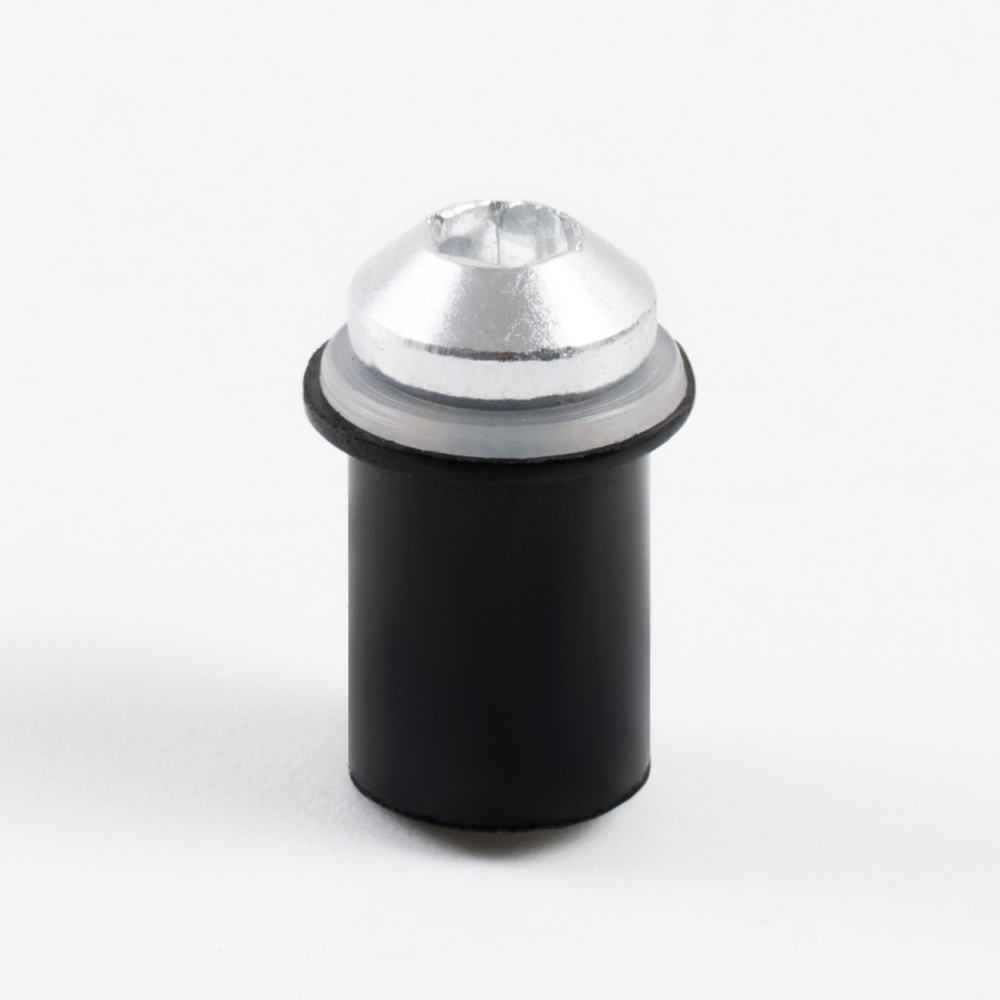 Sportfairings Universal Aluminum Round Smooth Windshield Bolts - Silver