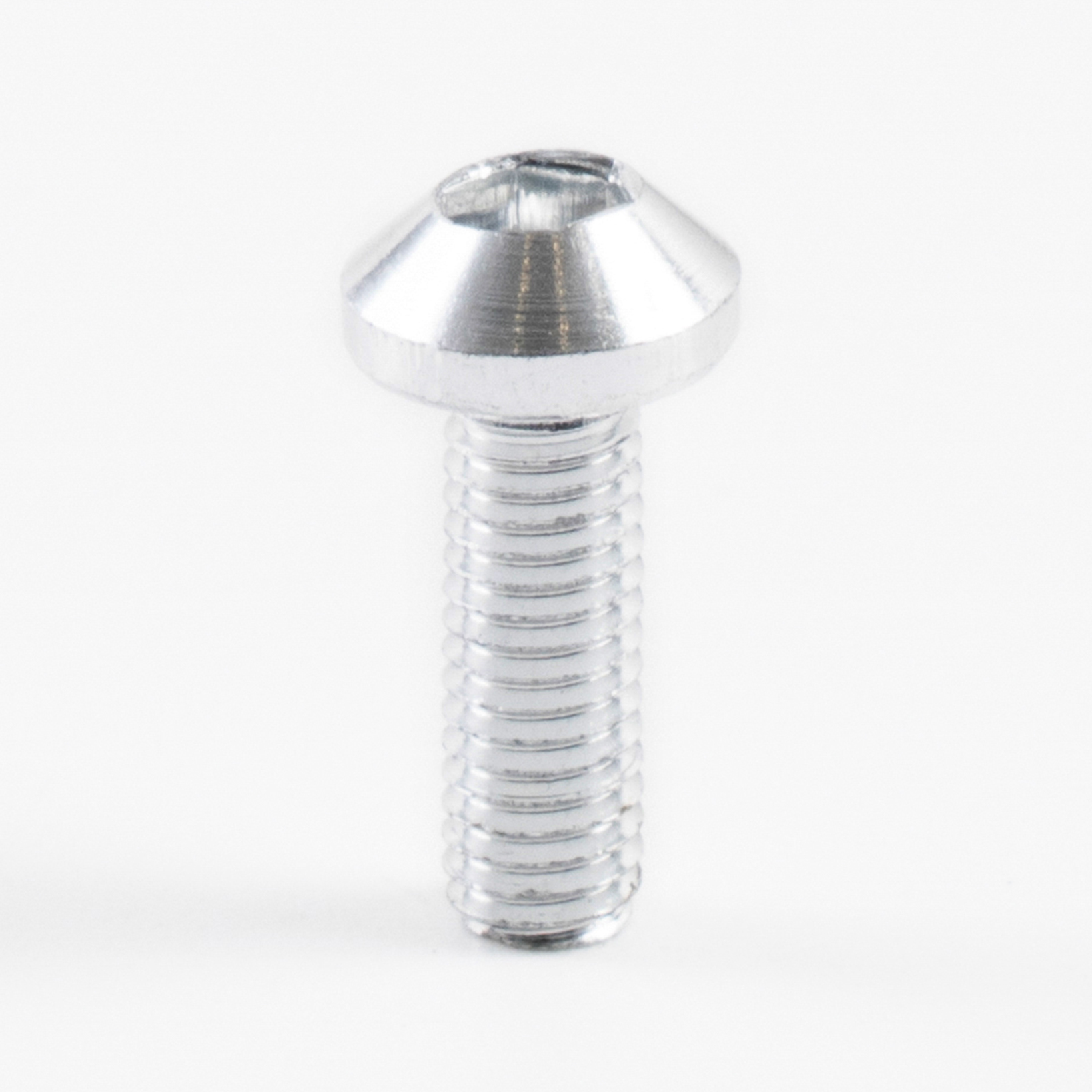 Sportfairings Universal Aluminum Round Smooth Windshield Bolts - Silver