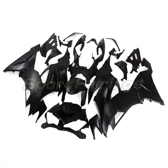 Sportfairings Fairing Kit fit for Kawasaki Ninja ZX6R 2019 - 2020 - Matte Blalck