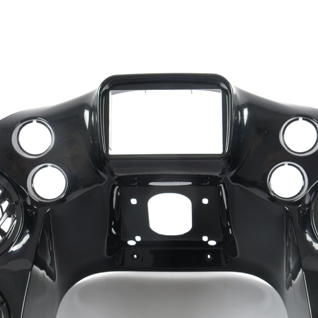 Double DIN Inner Front Fairing 4 Quad 6.5" Speaker pods Harley Road Glide 98-13