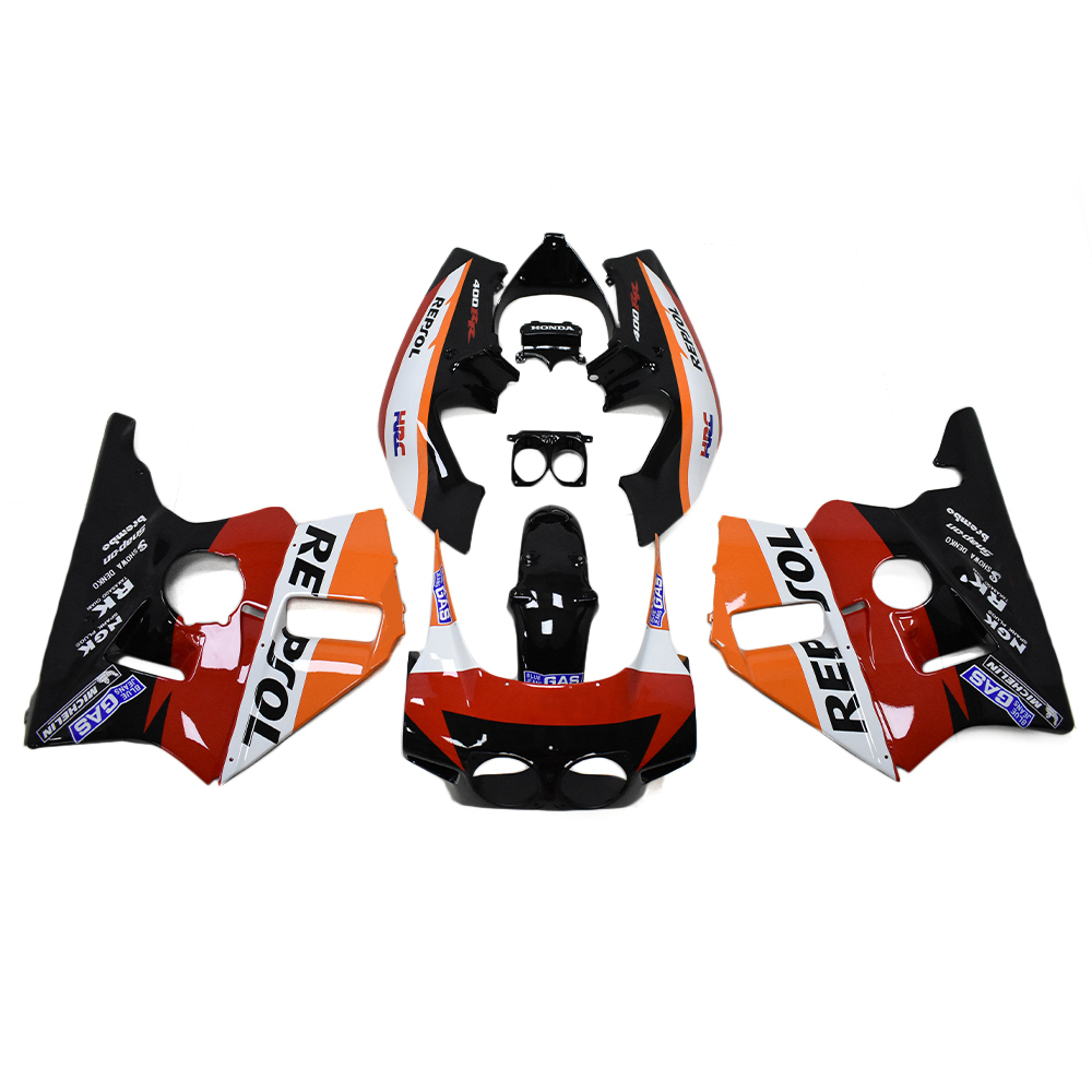 Fairing Kit fit for Honda CBR400RR NC23 1987 - 1989 - Repsol Black Orange Red