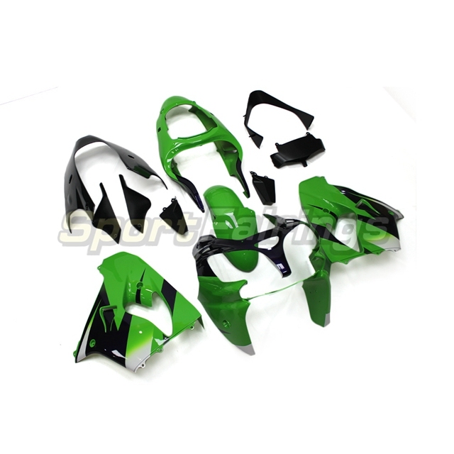 Sportfairings Fairing Kit fit for Kawasaki Ninja ZX9R 2000 - 2001 - Green Black