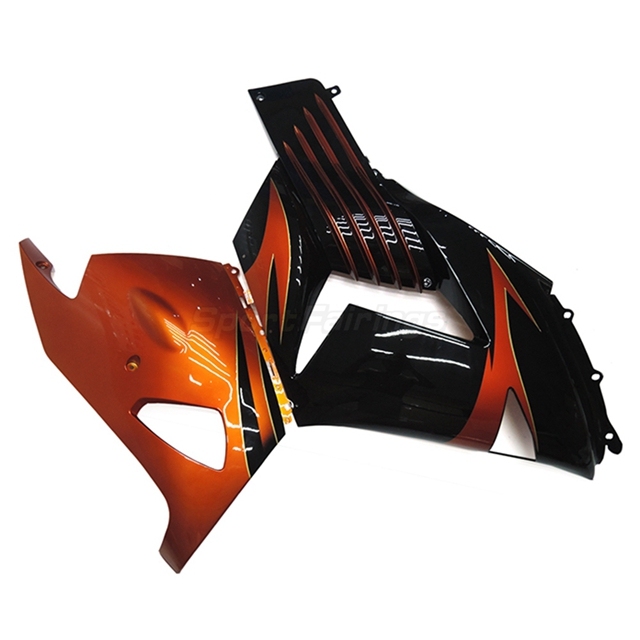 Sportfairings Fairing Kit fit for Kawasaki Ninja ZX14 2006 - 2011 - Orange Black